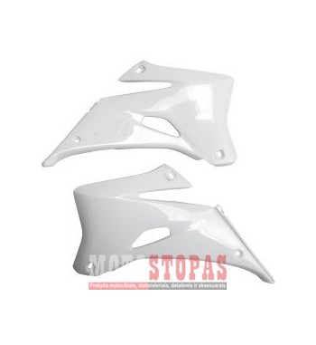 UFO RADIATOR COVERS YAMAHA YZ250/450F WHITE