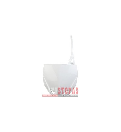 UFO FRONT NUMBER PLATE WHITE YZ 65/85 