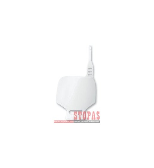 UFO FRONT NUMBER PLATE YAMAHA YZ80/85 WHITE