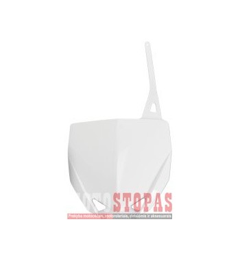 UFO FRONT NUMBER PLATE YAMAHA YZ85 WHITE