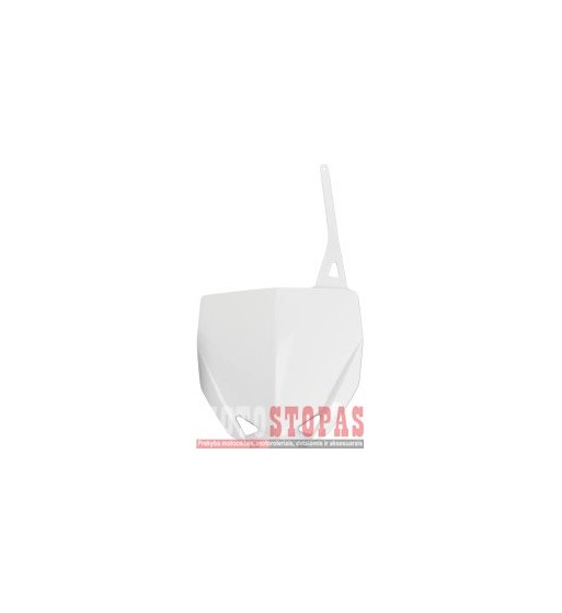 UFO FRONT NUMBER PLATE YAMAHA YZ85 WHITE