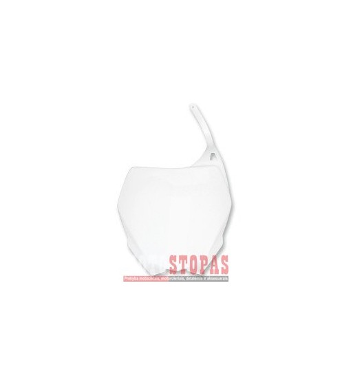 UFO FRONT NUMBER PLATE YZ/YZF WHITE 