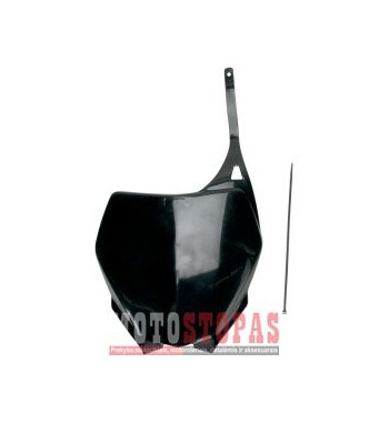 UFO FRONT NUMBER PLATE YZ/YZF BLACK 125/250