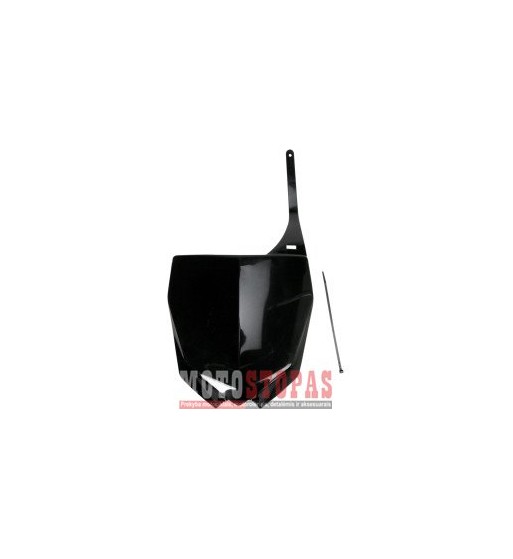 UFO RESTYLE FRONT NUMBER PLATE PLATE YAMAHA YZ125/250 BLACK