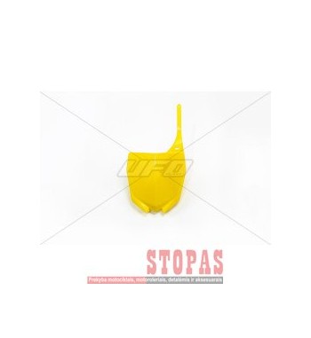 UFO FRONT NUMBER PLATE YAMAHA YZ250/450F YELLOW