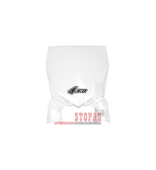 UFO STADIUM FRONT NUMBER PLATE YAMAHA YZ250/450F WHITE