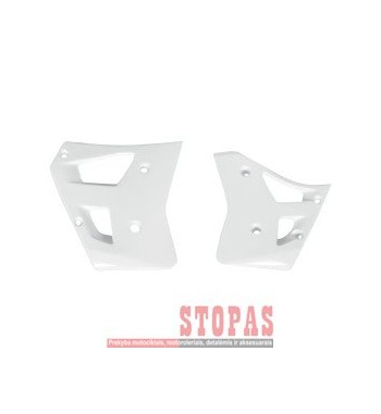 UFO RADIATOR COVERS YAMAHA YZ250 WHITE