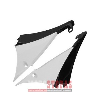UFO RADIATOR COVER CONNECTOR YAMAHA YZ450F WHITE
