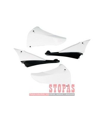 UFO UPPER RADIATOR COVERS YAMAHA YZ450F WHITE