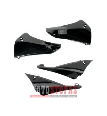 UFO UPPER RADIATOR COVERS YAMAHA YZ450F BLACK