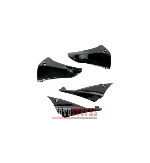 UFO UPPER RADIATOR COVERS YAMAHA YZ450F BLACK