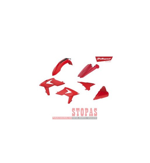 POLISPORT Plastikų komplektas  BETA 18-19 RED