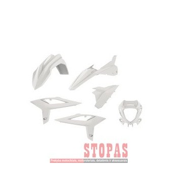 POLISPORT Plastikų komplektas  BETA RR 2020- WH