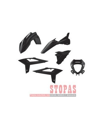 POLISPORT Plastikų komplektas BETA RR 2020- BLK