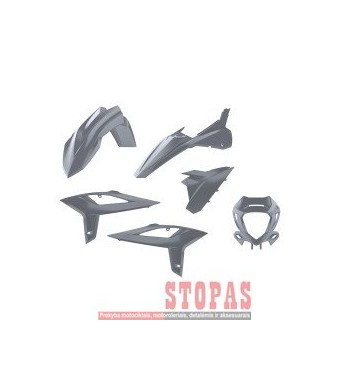POLISPORT Plastikų komplektas  BETA RR020- GREY