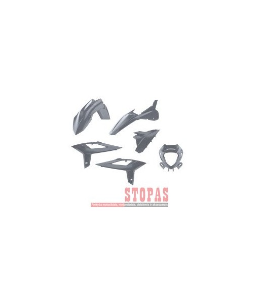 POLISPORT Plastikų komplektas  BETA RR020- GREY