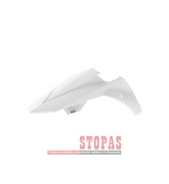 POLISPORT BETA REAR FENDER W/SIDE PANELS WHITE