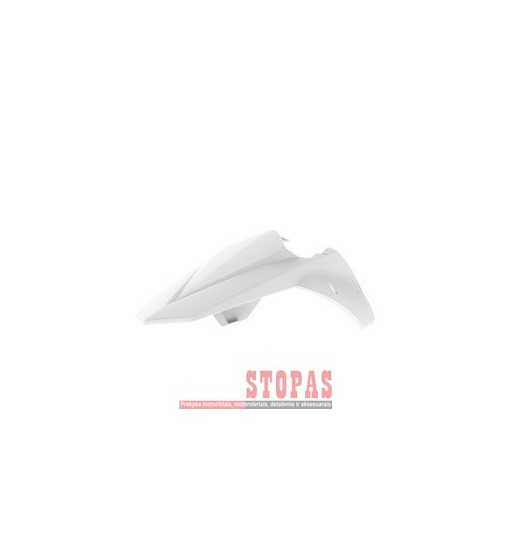 POLISPORT BETA REAR FENDER W/SIDE PANELS WHITE