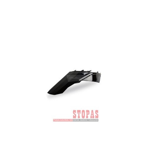 POLISPORT REAR FENDER W/SIDE PANELS BLACK