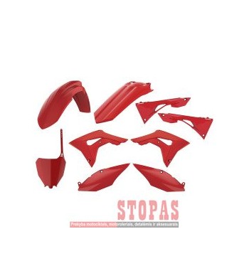 POLISPORT Plastikų komplektas honda RED
