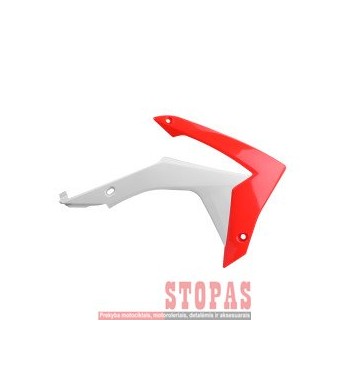 POLISPORT HONDA RADIATOR COVERS RED/WHITE