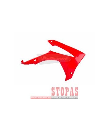 POLISPORT honda RADIATOR COVERS RED