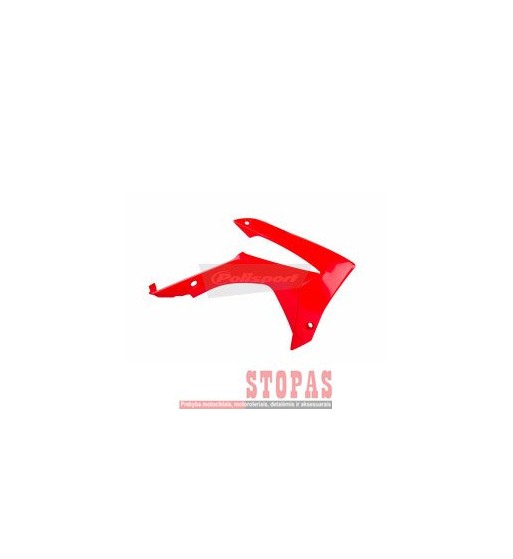 POLISPORT honda RADIATOR COVERS RED