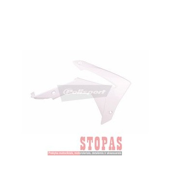 POLISPORT honda RADIATOR COVERS WHITE