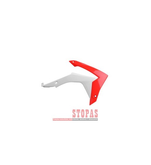 POLISPORT Honda RADIATOR COVERS RED/WHITE