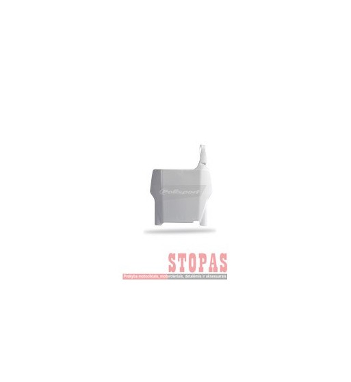 POLISPORT Honda NUMBER PLATE WHITE 