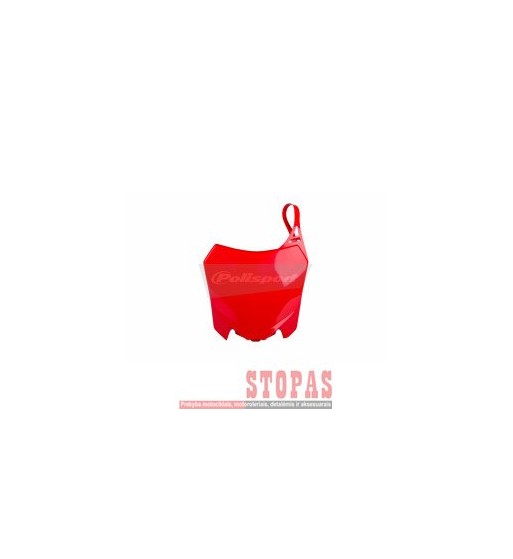 POLISPORT Honda NUMBER PLATE RED