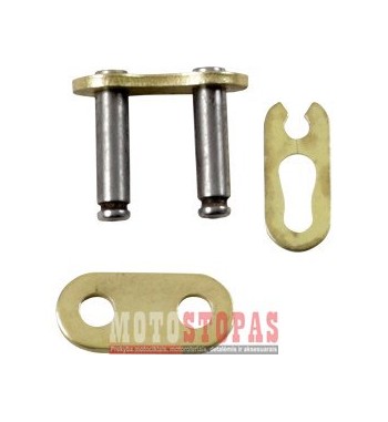 MOOSE RACING HARD-PARTS CHAIN 428-RXP CLIP CONNECTING LINK / GOLD