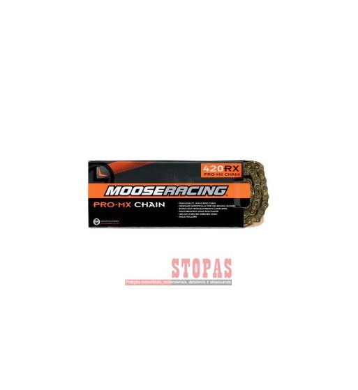 MOOSE RACING HARD-PARTS CHAIN 520-FB / 120 LINKS / O-RING / GOLD