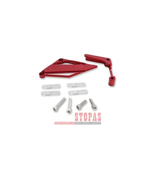  POWERSTANDS RACING CASE SAVER SPROKET COVER ALUMINUM ANODIZED RED