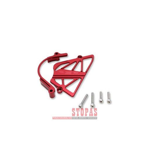 POWERSTANDS RACING CASE SAVER SPROKET COVER ALUMINUM ANODIZED RED