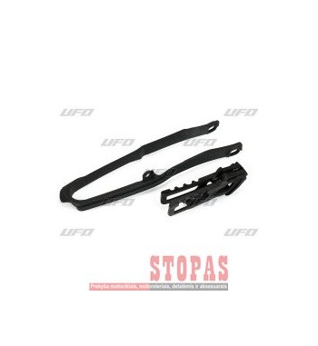 UFO CHAIN GUIDE & SLIDER KIT HONDA CRF BLACK