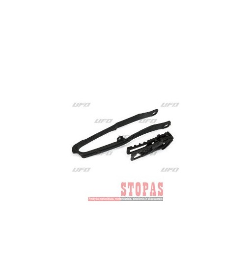 UFO CHAIN GUIDE & SLIDER KIT HONDA CRF BLACK