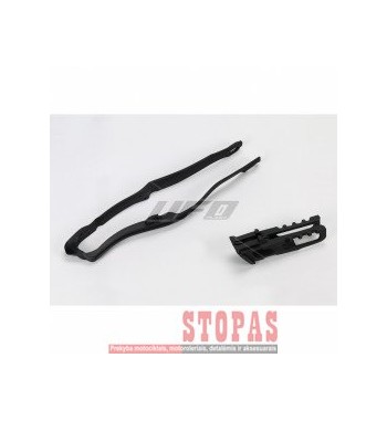 UFO CHAIN GUIDE & SLIDER KIT HONDA CRF BLACK