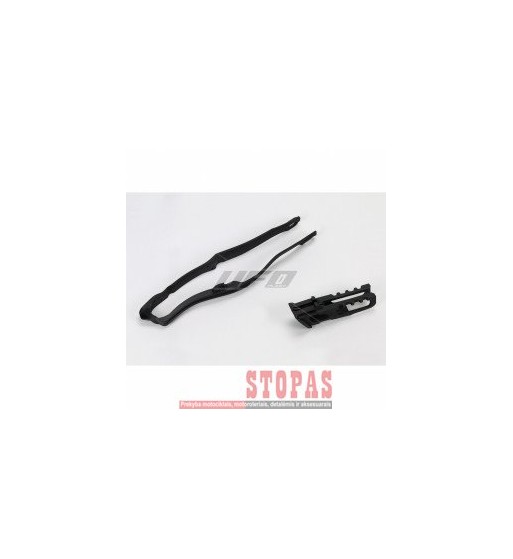UFO CHAIN GUIDE & SLIDER KIT HONDA CRF BLACK
