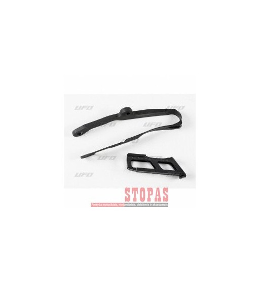 UFO CHAIN GUIDE & SLIDER KIT KAWASAKI KXF250 BLACK