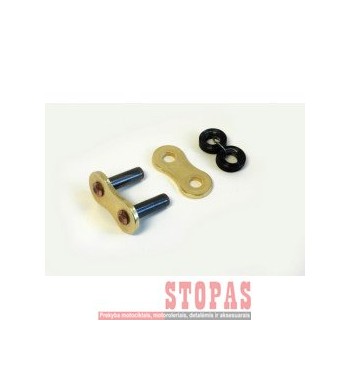SUNSTAR SPROCKETS EXR1 1 RIVET LINK 520 X-RING REPLACEMENT CONNECTING LINK GOLD|NATURAL STEEL