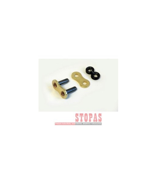 SUNSTAR SPROCKETS XTG 1 CLIP LINK 520 W-RING REPLACEMENT CONNECTING LINK GOLD|NATURAL STEEL