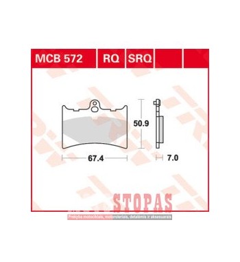TRW BRAKE PAD ALLROUND ORGANIC STANDARD