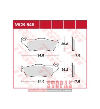 TRW BRAKE PAD ALLROUND ORGANIC STANDARD