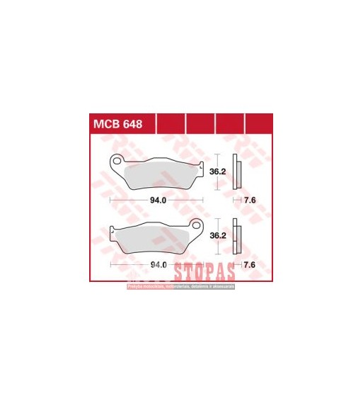 TRW BRAKE PAD ALLROUND ORGANIC STANDARD