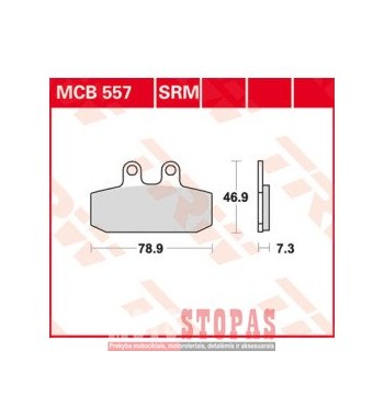 TRW BRAKE PAD ALLROUND ORGANIC STANDARD
