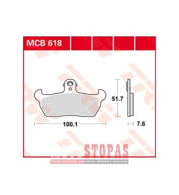 TRW BRAKE PAD ALLROUND ORGANIC STANDARD