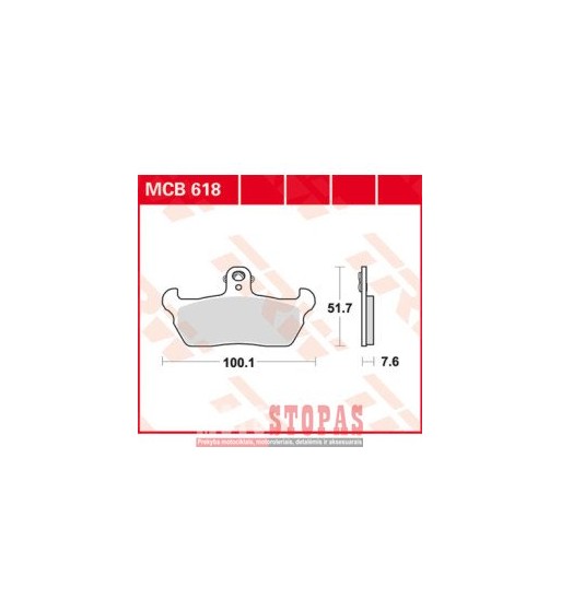 TRW BRAKE PAD ALLROUND ORGANIC STANDARD