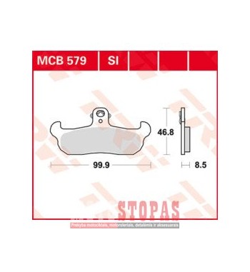 TRW BRAKE PAD ALLROUND ORGANIC STANDARD
