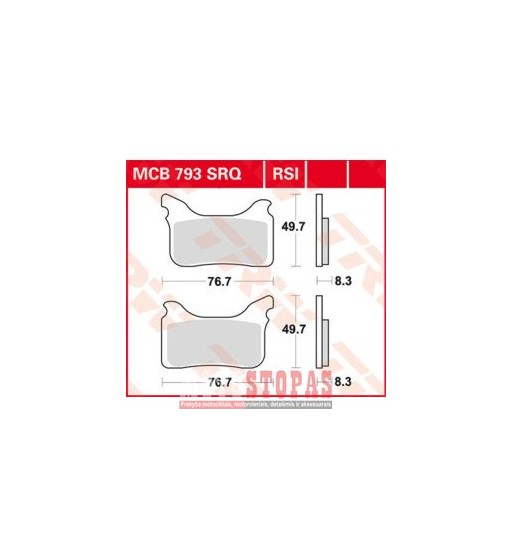 TRW BRAKE PAD RSI SINTER PERFORMANCE OFFROAD